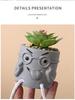 Green Plant Hanging Foot Doll Ornament: Cute Cement Candle Holder for Home Decor