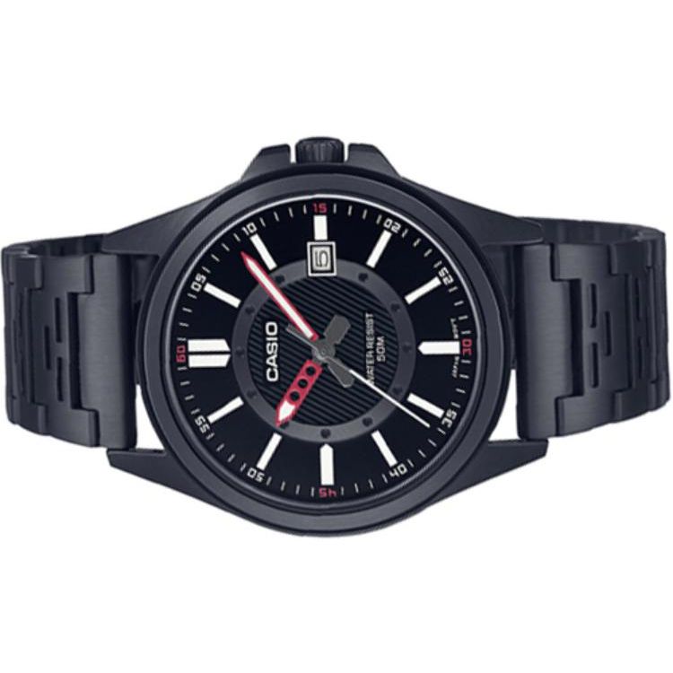 Casio Standard Series 50M Waterproof Quartz Movement Stainless Steel Strap Watch Men watches Black MTP-E700B-1EV