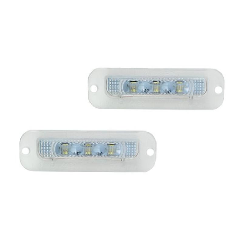 White CAN-bus LED License Plate Lights For 90-12 Mercedes W463 G500 G550 G-Class