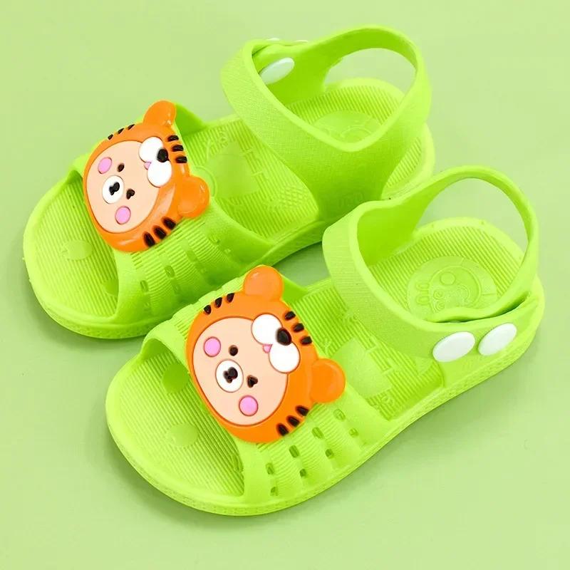 Baby Girls Shoes Hole Sandals 2025 New Children‘s Shoes Beach Indoor Cute Non-slip Soft Bottom Sandals Kids Sandals