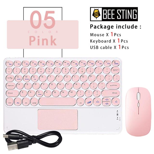 Wireless Keyboard Mouse For Ipad Samsung Xiaomi Huawei Android Tablet Portable Portuguese Arabic Korean Mini Bluetooth Keyboard