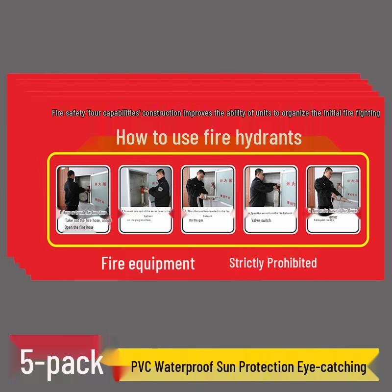 Cheetah Lion Fire Safety Warning Signs & Labels