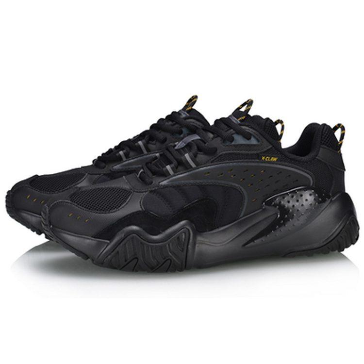 Li Ning X Claw Lite Low Top Sports Casual Shoes Men's Black AGLQ003-4