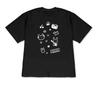 WOMENs Black Short Sleeve Tshirt Korean Fashion Casual Cute Rabbit Print Crew Neck Tee Retro Y2K Style Tops for Daily Wear