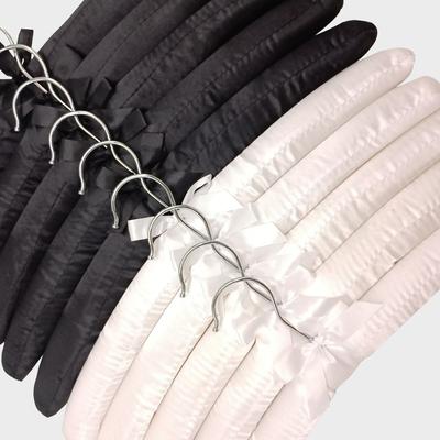 Satin Padded Clothes Hanger Silk Wrapped Coat Jacket Rack Shop Display Hanger