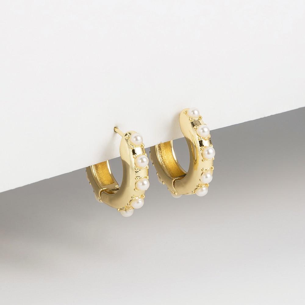 Women Cubic Zircon Rainbow Earrings Cubic Zirconia Ear Cuff Set Female Stylish Fashionable Gold Tone Huggie Clip On Earrings Earcuff Crystal Stone