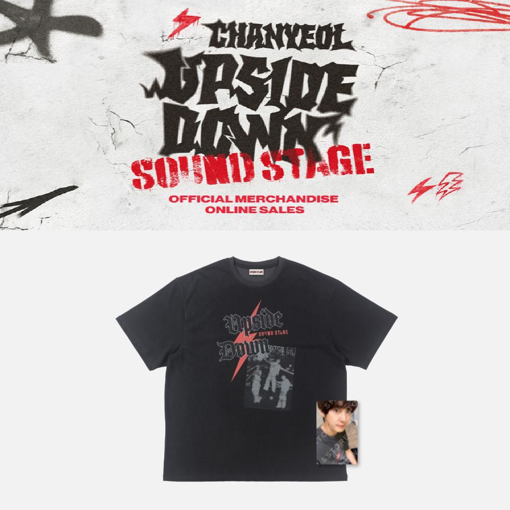 

Предзаказ 2025 CHANYEOL Вверх ногами: Футболка Sound Stage Угольный цвет S size