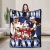 Drakes Mayes Football Knitted Blankets Fleece Super Soft Throw Blankets for Bed Bed Rug