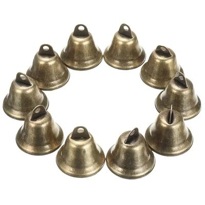5/10 cascabeles navideños de latón de 38 mm para mascotas, colgantes para festivales, fiestas y decoración de campanas de viento.