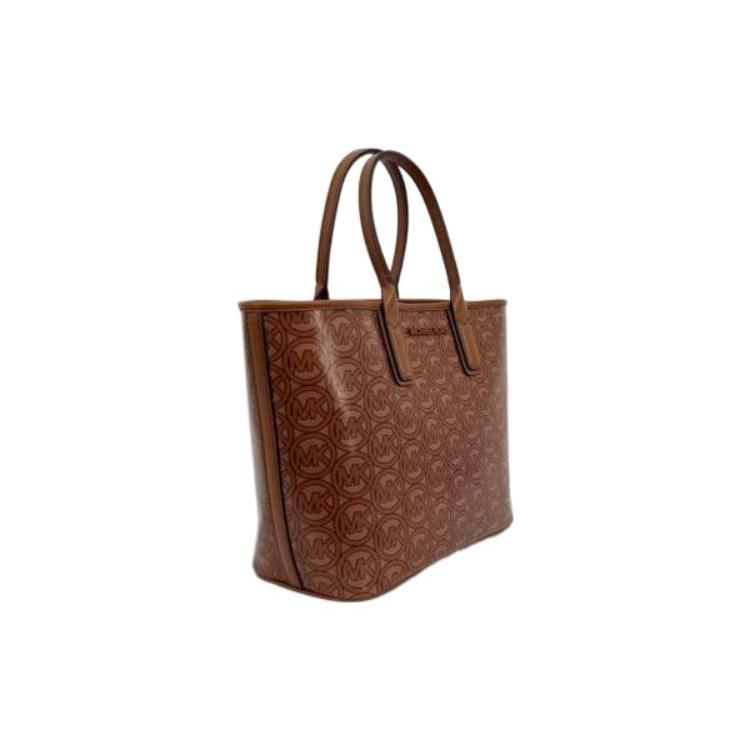 New MICHAEL KORS Leather Tote Bag, Shopping Bag, Handbag Small Women's Caramel 35H1T2JT1C-LUGGAGE