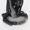 Buddha Hand Ceramic Backflow Incense Burner - Creative Rockery Design for Stick Incense and Office Decor.