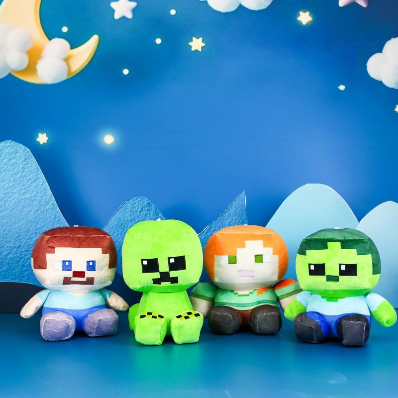 Minecraft Creeper & Steve Plush Toys - Game Claw Machine Doll Gift