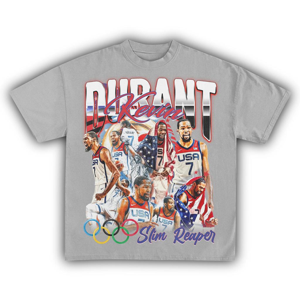Kevin Basketball Durant Grafické tričko Dámské Unisex Fans Nezbytnosti Krátký rukáv Top Letní móda Luxusní značkové tričko
