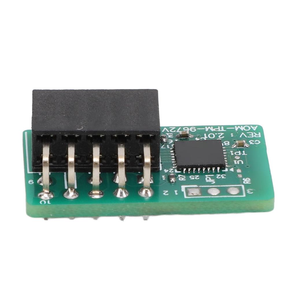 TPM 2.0 Module Trusted Platform Vertical 10Pin SPI TPM 2.0 Module for SuperMicro AOM TPM 9672V Motherboard 10pin TPM
