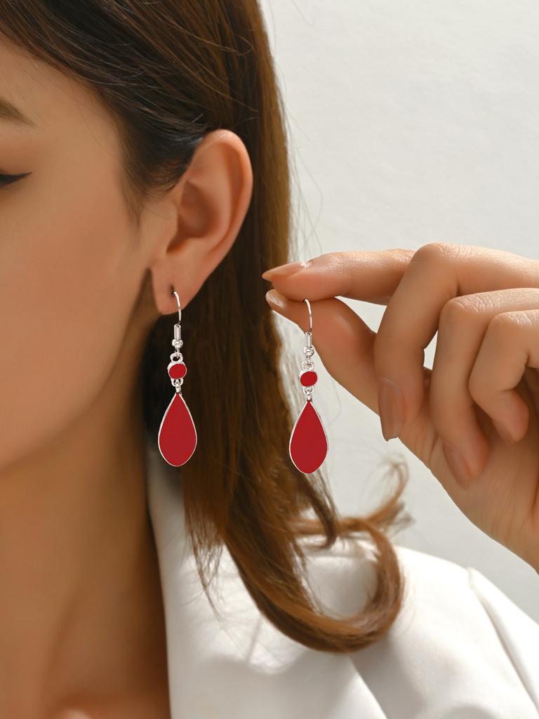 Retro Temperament Teardrop-shaped Dangle Earrings for Women Classic Simple Party Daily Wear Earings Jewelry Accessories Gifts