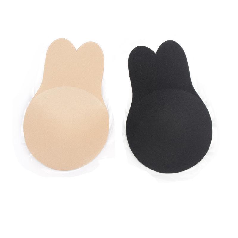 Bunny Ear Push-Up Nipple Covers: Breathable Seamless Lift & Anti-Protrusion Pasties