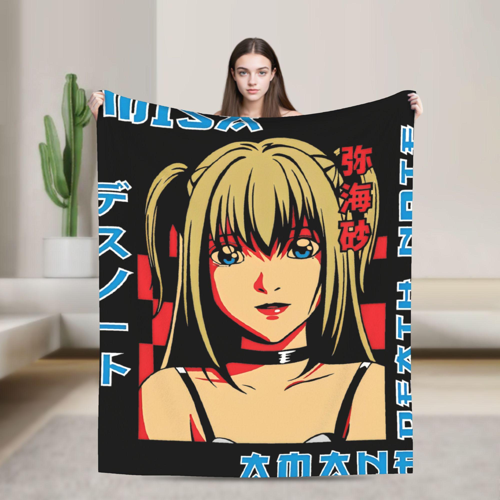 Death Note Near and Mello Flannel Blanket  Super Soft Throw Blanket for Living Room Airplane Travel Bedspread Sofa Bed Cover 75x90cm