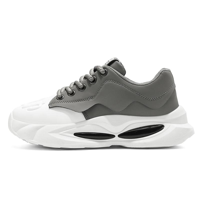

Mens Casual Sneakers Thick Sole Comfortable Blocked Fashionable Shoes New Arrivals Versatile 39 серый