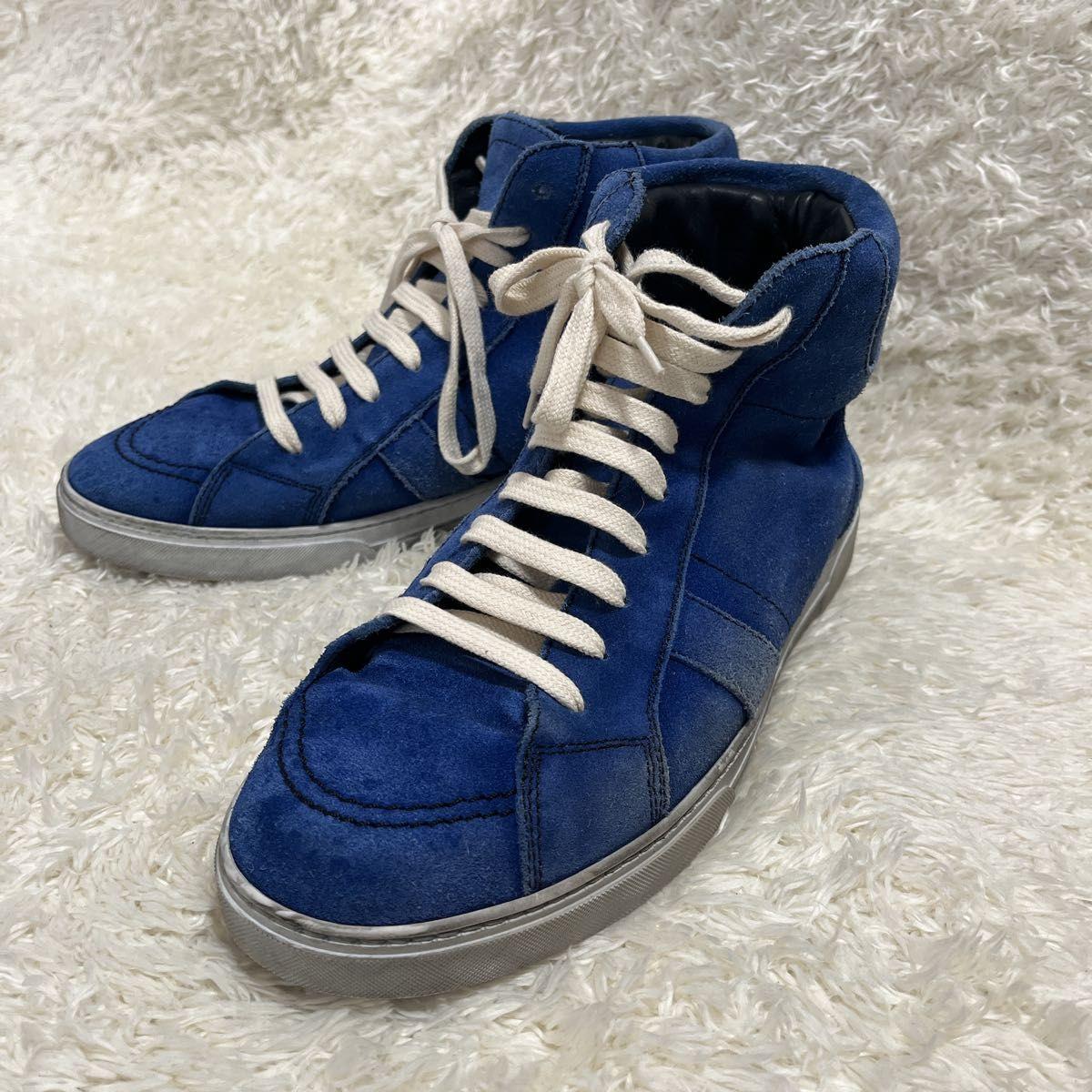 Used [Rare] SAINT LAURENT PARIS Saint Laurent Sneakers Blue High Cut Sneakers Shoes Shoes