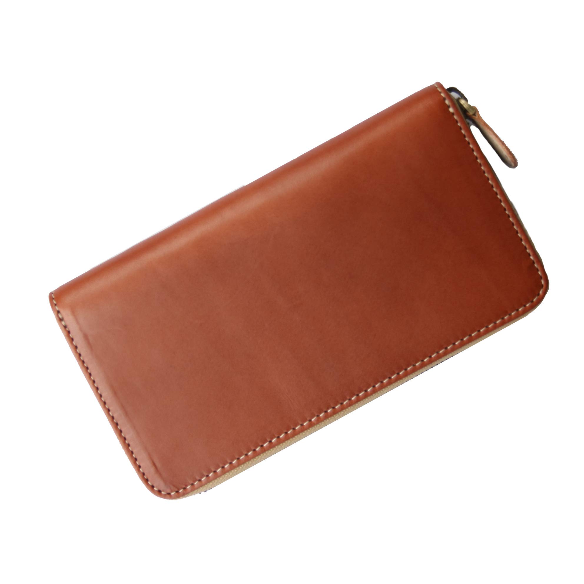 

Tochigi Leather Long Wallet, Men s and Women s, Genuine Cowhide Leather, Round Zipper (Chocolate)