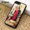 Krajews Virgin Maria Phone Case Cover For iPhone 17 Air 16 15 14 plus 12 13 pro max coque Shell Fundas