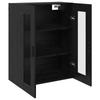 Wall Cabinet Black 69.5 X 34 X 90 Cm Particleboard