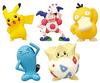 Line Up Exercise Mascots Set of Gacha Capsule Toy Pokémon [Complete 5]