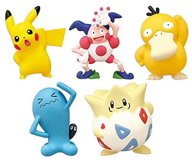 Line Up Exercise Mascots Set of Gacha Capsule Toy Pokémon [Complete 5]