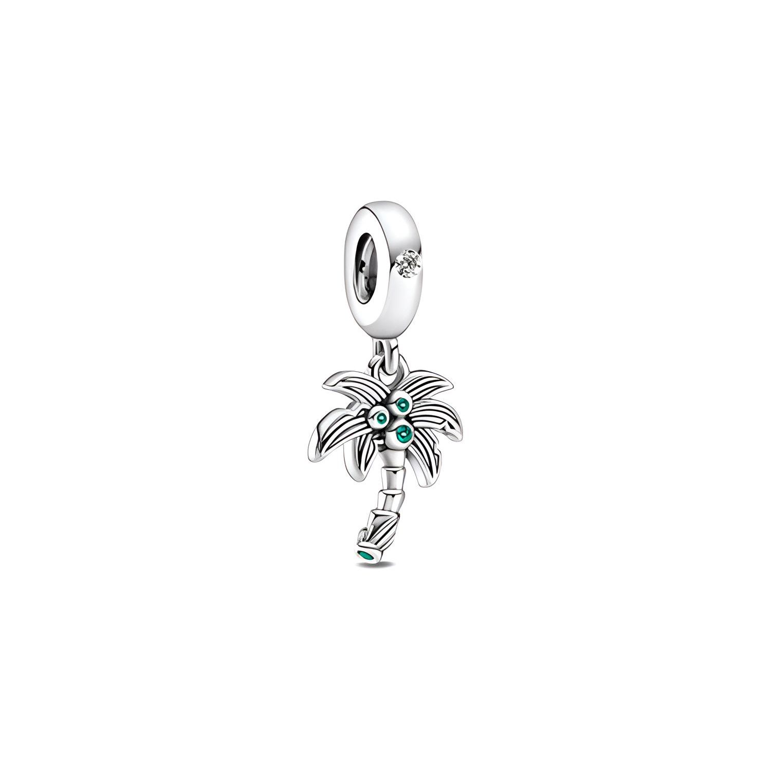 Pandora Palm Tree And Coconut Charm Pendant Women pendant Silver 799438C01 Multicolor