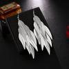 European and American Earrings, Fashionable Styles, Fashionable Metallic Exaggerated Tassels, Elegant Long Trendy Element Earrings and Pendants