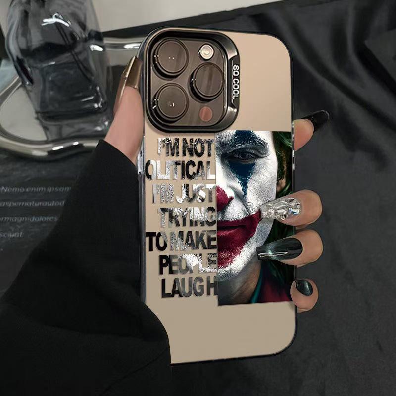 

English Clown Half-Face iPhone Case for Models 14Pro, 15, 16Pro, 17ProMax iPhone 17 Pro Max