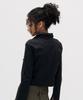 SETSETSET Shirring Cargo Shirt Black