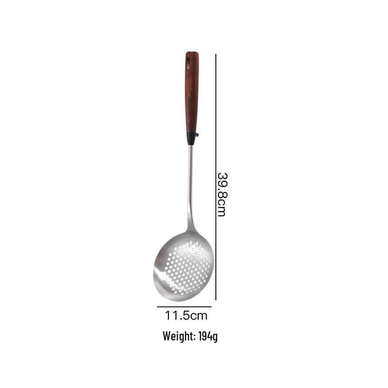 

304 Stainless Steel Kitchen Utensil Set with Walnut Handles