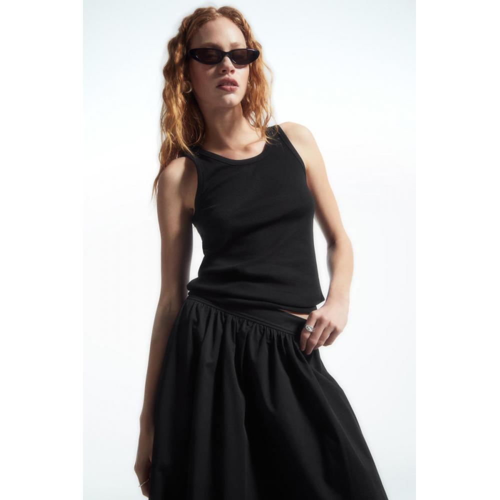 COS Fusta midi cu talie elastică Japonia