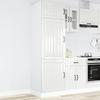 Lucca Kitchen Cabinet High Gloss White Particleboard