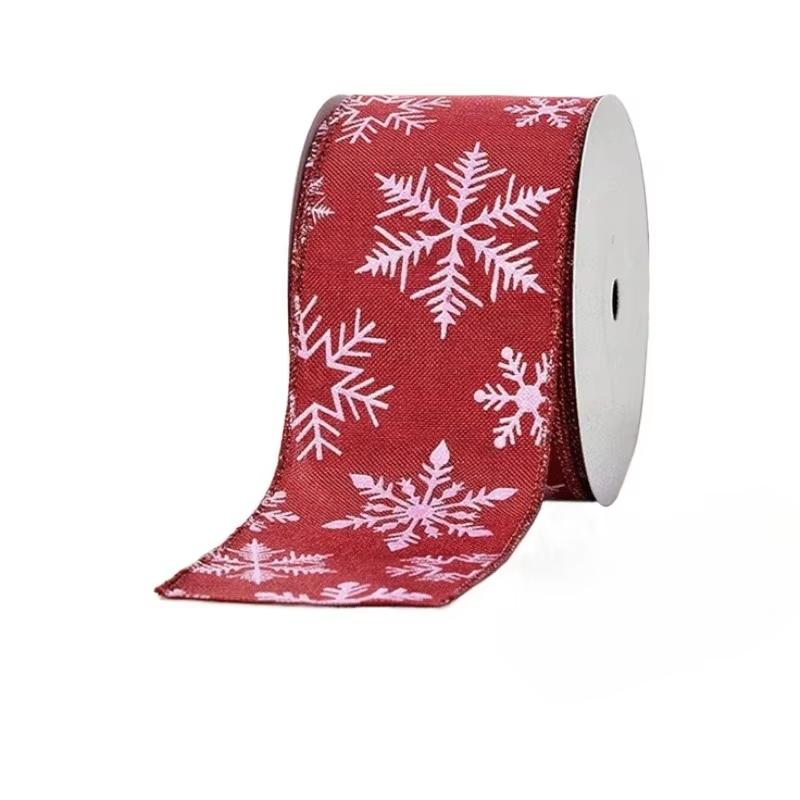 Christmas gift wrapping ribbon, DIY handmade satin bow tie ribbon,perfect for flower garlands, banners,Christmas,Thanksgiving