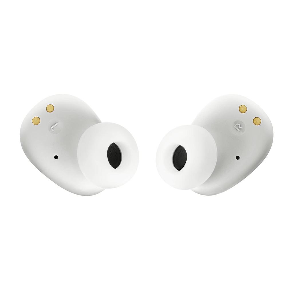 JBL WAVE BUDS True Wireless Earbuds, Bluetooth, IP54 Waterproof and Dustproof, App Compatible, USB Type-C, White, JBLWBUDSWHT, Small
