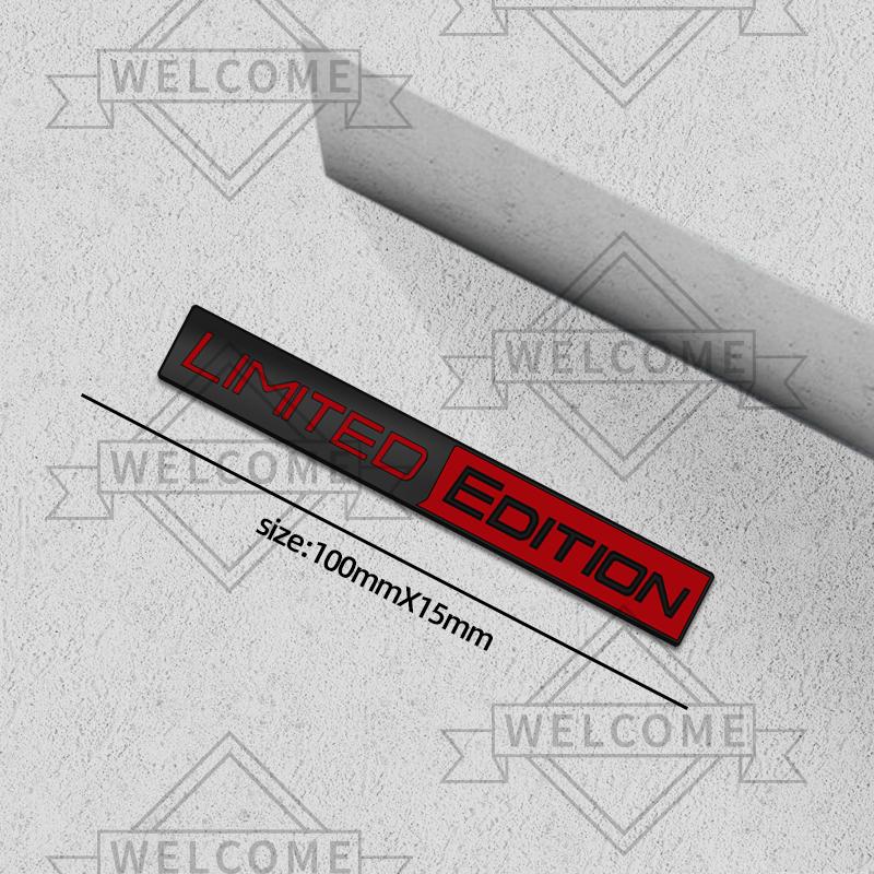 3D Car Stickers Limited Edition Grille Emblem Auto Body Badge Trunk Decal For Toyota Fiat Honda Skoda Peugeot Nissan Accessories