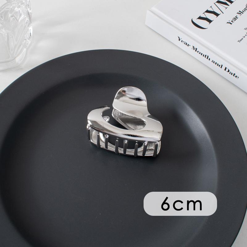 Metal Large Silver Luxury Solid Colors Hair Claws Grab Butterfly Elegant Vintage Headband Hair Clips for Women