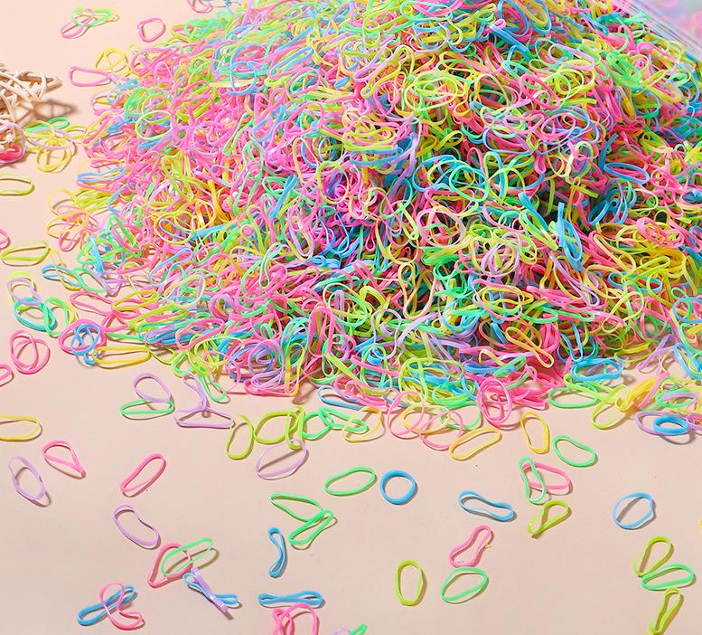 Women'S Hair Tie Disposable Rubber Band Color High Elastic Hair Band Set Does Not Hurt Hair Headrope Hair Accessories 2552