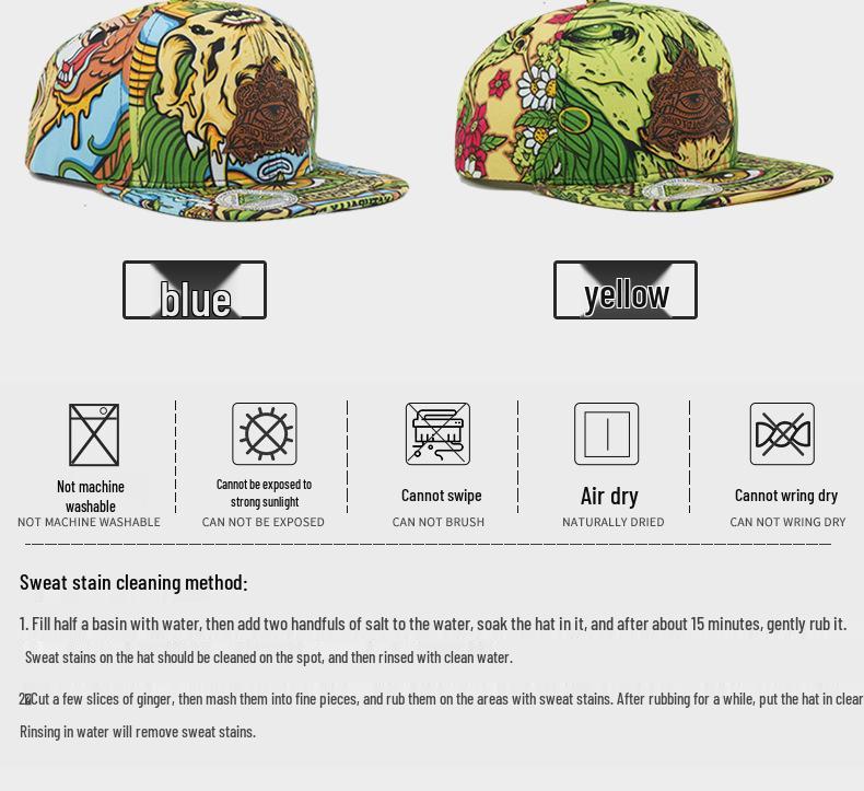 Unisex Hip Hop Flat Brim Duckbill Cap: Übergroße Streetdance- & Skateboarding-Mütze