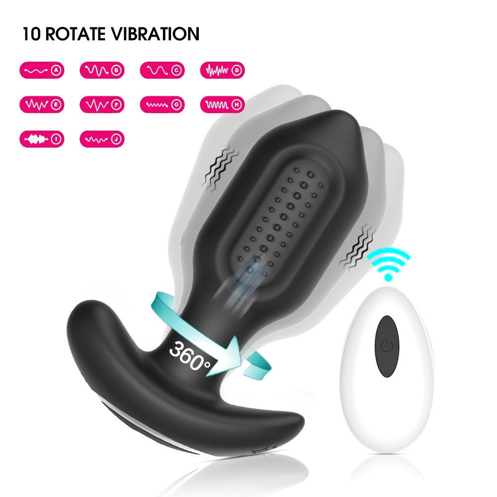 360 Rotation Butt Plug Vibrator App Control Anal Massage Vibrating Wireless Bluetooth Butt Sex Toys for Men Women Adult Product