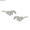 Car Styling 2 Pieces 3 D  Metal Stickers Horse Racing Logo Car Side Badge Trunk Decal Suitable for Ford Mustang Shelby GT 350 500 Cob