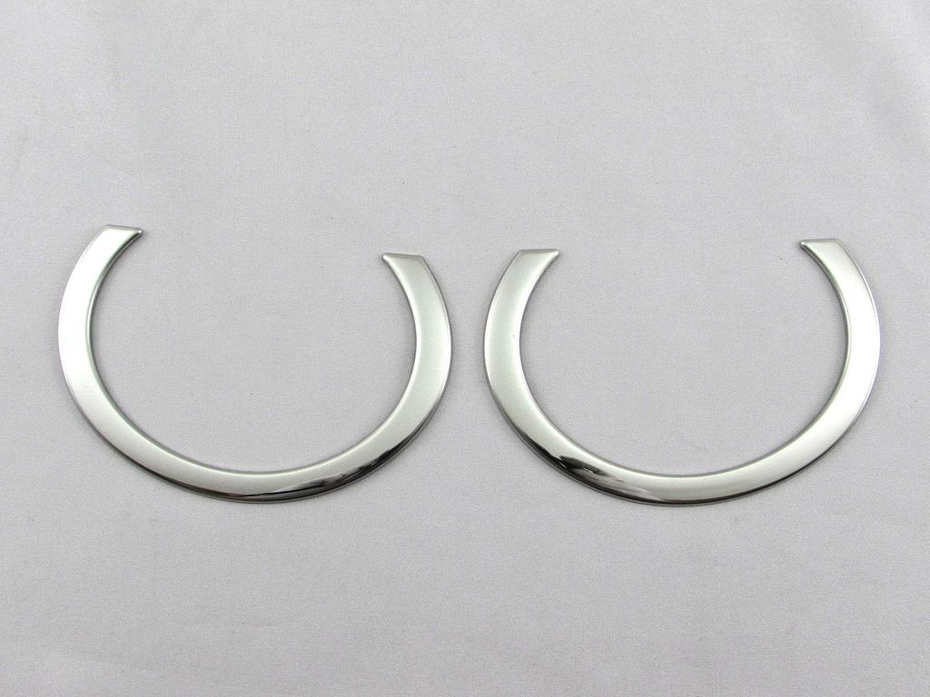 BRIGHTZ Stainless Steel Plated Fog Light Rings for the 3 Series F30 Fits the F30 and 330i Sport Ultra-Mirror (Late Model) [FOG-COV-332], Sedan, 318i,