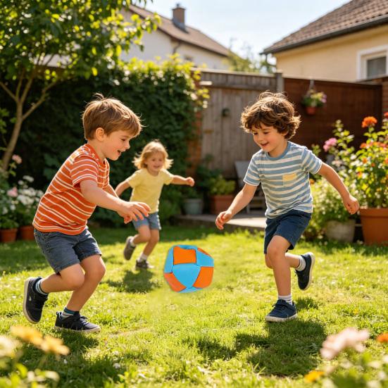 Plush Footbags Hacky Sack Ball, Handmade Multicolored Beanbag, Kids Adults Juggling Kick Ball for Indoor Outdoor Play, Party Favors