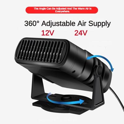 4 In 1 Car Heater Fan 12V/24V 200W Electric Cooling Heating Auto Windshield Defroster Defogging Demister Car Anti-Fog Heater