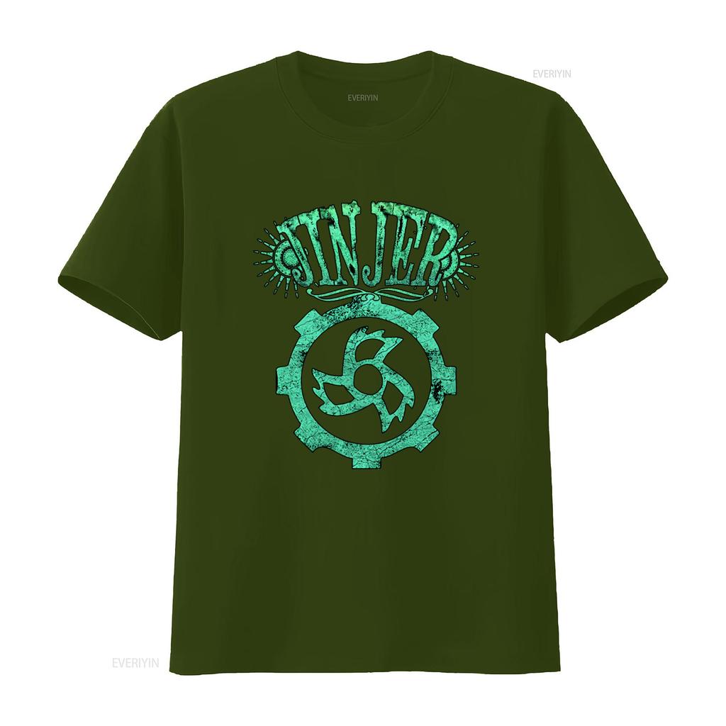Jinjer T Shirt Print Rock Band Gear Design  vintage Washed Versatile Top For Everyday Wear graphic Casual streetwear Slightly