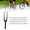 Garfo Dianteiro de Carbono para Ciclismo de Estrada 700C Sem Amortecimento para Eixo Passante Acessório de Garfo Rígido Preto