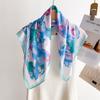 Luxury Print Small Square Scarf Simulated Silk Thin Neck Scarf Fashion Sunscreen Headscarf Women 70x70cm Neckerchief Headband