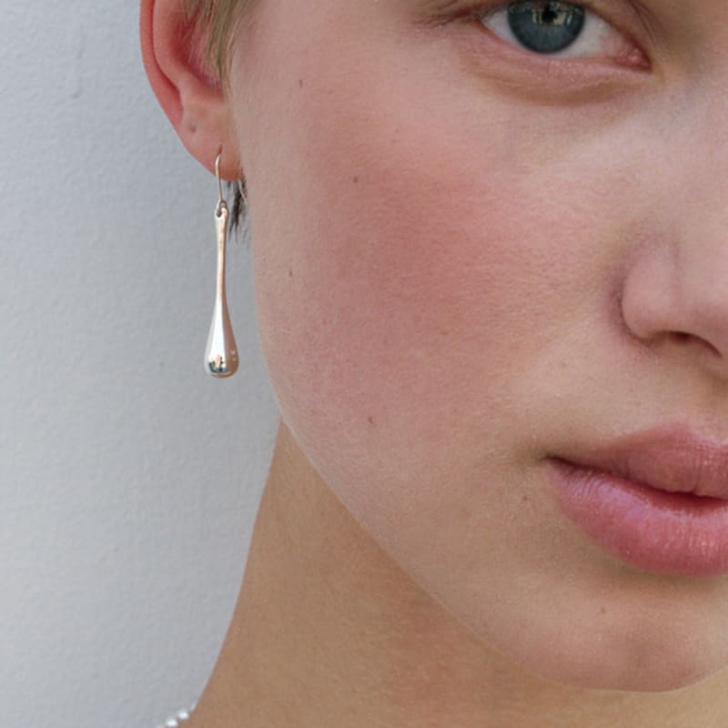 MONDAY EDITION Silver Drop Earrings